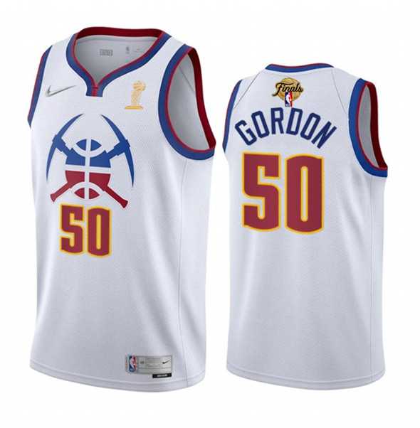 Men's Denver Nuggets #50 Aaron Gordon White 2023 Finals Earned Edition Stitched Basketball Jersey,We sell and wholesale Men's Denver Nuggets #50 Aaron Gordon White 2023 Finals Earned Edition Stitched Basketball Jersey on line form chian!
